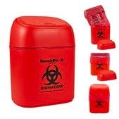 MTC™&nbsp;Bio Autoclave Bags W × H 10 in. (25 cm) × 12.5 in. (32 cm), red (with black printed warnings), with marking area, pack of 100 ea