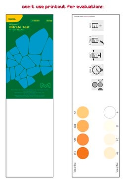 Nitrate Test in freshwater colorimetric, 10-150&#160;mg/L (NO3-), for use with MCOLORTEST&#174;