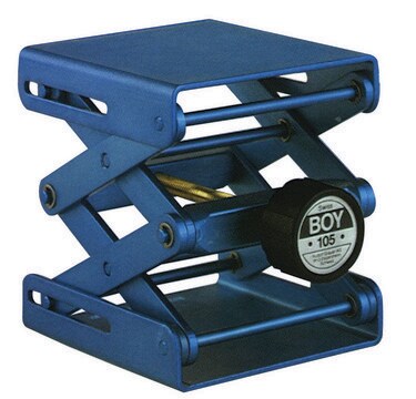 Swiss Boy lab jacks load &#8804;150 kg (middle position), platform L × W 400&#160;mm × 400&#160;mm, Model 122