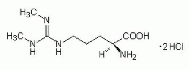 NG,NG&#8242;-Dimethyl-L-arginine, Dihydrochloride Cell permeable. Endogenous inhibitor of nitric oxide synthesis in vitro and in vivo. Does not exhibit any significant inhibitory effect on NOS activity.