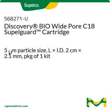 Discovery&#174; BIO Wide Pore C18 Supelguard{ 保护柱芯 5&#160;&#956;m particle size, L × I.D. 2&#160;cm × 2.1&#160;mm, pkg of 1&#160;kit