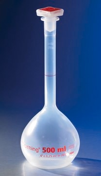 Corning&#174; reusable volumetric flask, Class A polymethylpentene, size 10&#160;mL, with 10/19 tapered PP stopper