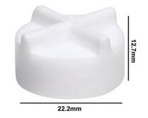 Spinfin® magnetic stirring bar H × diam. 0.5 in. (12.7 mm) × 0.875 in. (22.2 mm)