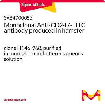 Monoclonal Anti-CD247-FITC antibody produced in hamster clone H146-968, purified immunoglobulin, buffered aqueous solution