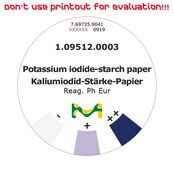 Potassium iodide-starch paper roll L 4.8&#160;m , with color scale, reag. Ph. Eur., MQuant&#174;