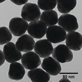 Silver nanospheres 80 nm avg. part. size, 0.02 mg/mL in water, BPEI functionalized