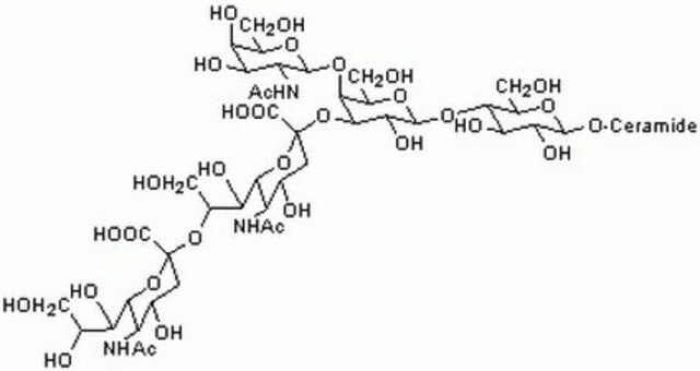 Ganglioside GD2, Disialo, Human Brain Ganglioside GD&#8322;, Disialo, Human Brain, CAS 65988-71-8, is a highly purified sialic acid-containing glycolipids that is useful as markers of various cell types and antigens.