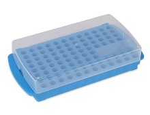 Reversible 96 well rack blue