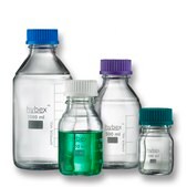 Benchmark Hybex™ Media storage bottle starter pack blue cap, GL 45 bottle, pack of 10 (2x100ml, 3x250ml, 3x500ml and 2x1000ml)