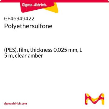 Polyethersulfone (PES), film, thickness 0.025&#160;mm, L 5&#160;m, clear amber