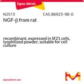 NGF-β 来源于大鼠 recombinant, expressed in Sf21 cells, lyophilized powder, suitable for cell culture
