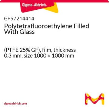 Polytetrafluoroethylene Filled With Glass (PTFE 25% GF), film, thickness 0.3&#160;mm, size 1000 × 1000&#160;mm