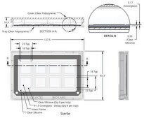 Grace Bio-Labs MultiSlip™ coverglass inserts, with chambered coverglass L × W 18 mm × 18 mm, sterile, wells, 8