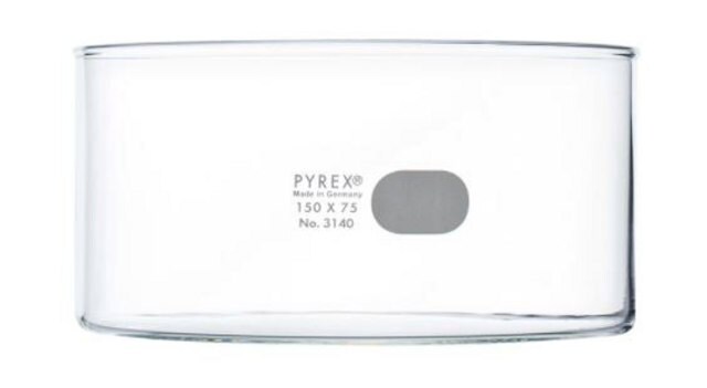 Pyrex&#174; crystallizing dish capacity 1,200&#160;mL, O.D. × H ~150&#160;mm × 75&#160;mm
