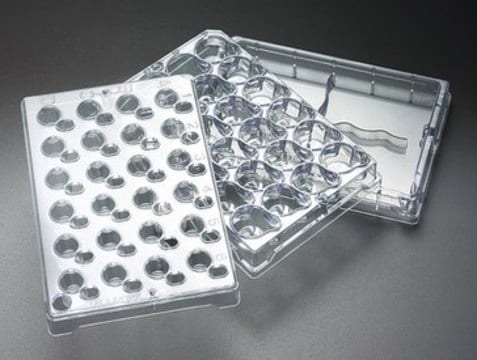 Millicell-24 Cell Culture Insert Plate Polycarbonate, 3 &#956;m pore size, sterile, 24-well cell culture plate, single-well feeder tray, 24-well receiver tray and lid