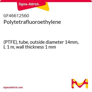 Polytetrafluoroethylene (PTFE), tube, outside diameter 14mm, L 1&#160;m, wall thickness 1&#160;mm