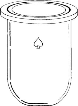 Ace flat-bottom reaction flasks w/ O-ring groove, capacity 2,000&#160;mL