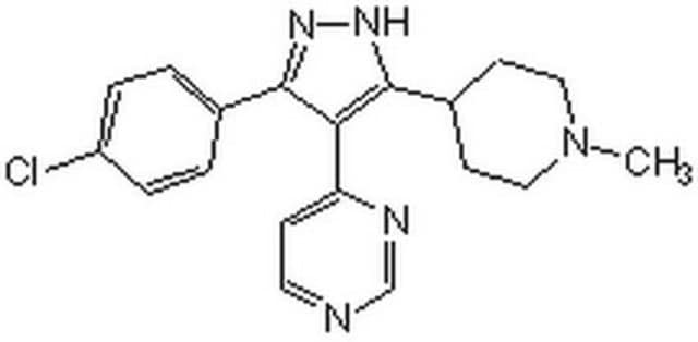 p38 MAP Kinase Inhibitor V The p38 MAP Kinase Inhibitor V, also referenced under CAS 271576-77-3, controls the biological activity of p38 MAP Kinase. This small molecule/inhibitor is primarily used for Phosphorylation &amp; Dephosphorylation applications.