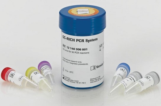 高GC含量PCR体系 sufficient for &#8804;50&#160;reactions, pkg of 100&#160;U, optimum reaction temp. 72 °C