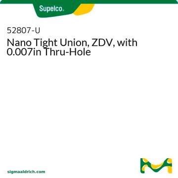 小紧固接头&#65292;零死体积 (ZDV)&#65292;带 0.007 英寸通孔
