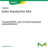 硫AAS标准液 TraceCERT®, 1 g/L S in H2O (nominal concentration)