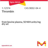 Thrombin from bovine plasma, 50 NIH units/mg dry wt