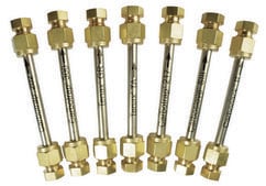 Carbotrap® 202 O.D. × L 1/4 in. × 3 1/2 in., stainless steel TD tube, Sealed with Brass Endcaps, preconditioned, pkg of 10 ea