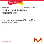 Lithium modified silica nanoparticles pore size non-porous, 600 nm, 20 % (w/w) in ethanol