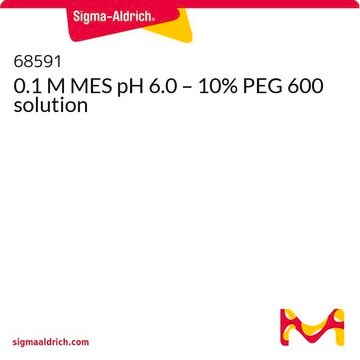 0.1 M MES pH 6.0 – 10% PEG 600 solution