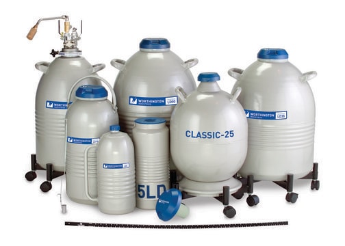 Worthington LD Series Liquid Nitrogen Dewars LD5, wide-mouth, capacity 5&#160;L