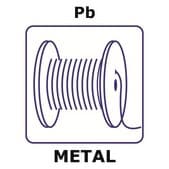 铅 wire, 0.6&#160;mm diameter, length 0.1 m, high purity 99.999%