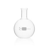 Duran® Flat Bottom Flask narrow-mouth neck, WITH BEADED RIM
