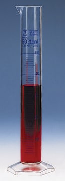 BRAND&#174; graduated cylinder, PMP volume 25&#160;mL, tol. accuracy: 0.20&#160;mL, subdivision, 0.5&#160;mL