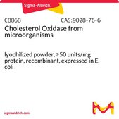 Cholesterol Oxidase from microorganisms lyophilized powder, ≥50 units/mg protein, recombinant, expressed in E. coli