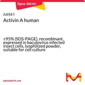 激活素 A 人 ≥95% (SDS-PAGE), recombinant, expressed in baculovirus infected insect cells, lyophilized powder, suitable for cell culture