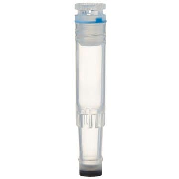 Nunc&#174; Coded Cryobank Vials in black low rack polypropylene, capacity 1.0&#160;mL, self-standing natural, sterile, blue cap, case of 960&#160;ea
