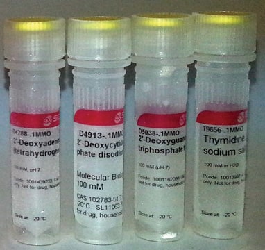 Deoxynucleotide Set, 100 mM Individual dNTPs for routine PCR; 1 mL each