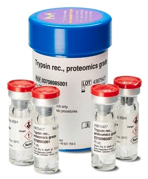 Trypsin recombinant, Proteomics Grade recombinant enzyme expressed in Pichia pastoris