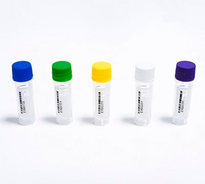 1D Barcoded cryogenic vials capacity 1&#160;mL, blue cap, external thread