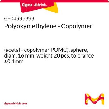 Polyoxymethylene - Copolymer (acetal - copolymer POMC), sphere, diam. 16&#160;mm, weight 20 pcs, tolerance ±0.1mm