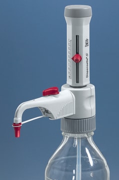 BRAND&#174; Dispensette&#174; S Analog-adjustable bottle-top dispenser volume range 10-100&#160;mL, with recirculation valve
