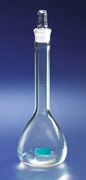 PYREXPLUS&#174; volumetric flask, with protective coating, Pyrex&#174; stopper capacity 100&#160;mL