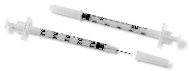 Becton Dickinson 聚丙烯结核菌素注射器 capacity 1.0&#160;mL