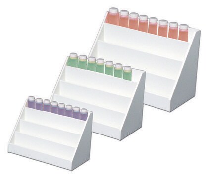 Small reagent shelf with 3 × 1 in. deep shelves