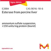 酯酶 来源于猪肝脏 ammonium sulfate suspension, ≥150 units/mg protein (biuret)