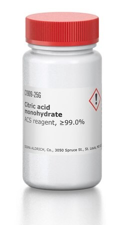 柠檬酸 一水合物 ACS reagent, &#8805;99.0%