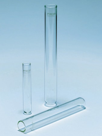 Pyrex® Test tubes, without rim, medium wall 66 mL