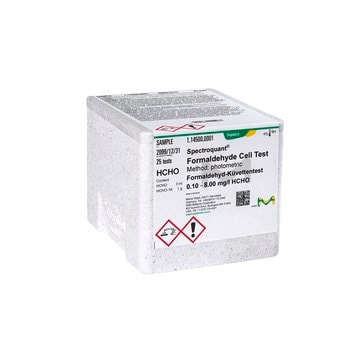 Formaldehyde Cell Test photometric, 0.10-8.00&#160;mg/L (HCHO), Spectroquant&#174;