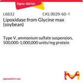 脂肪氧化酶 来源于大豆 Type V, ammonium sulfate suspension, 500,000-1,000,000 units/mg protein