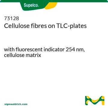 薄层色谱板上的纤维素纤维 with fluorescent indicator 254 nm, cellulose matrix